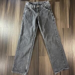 J Galt Brandy Melville Carpenter Jeans Women’s Small Black Wash Adjustable Waist